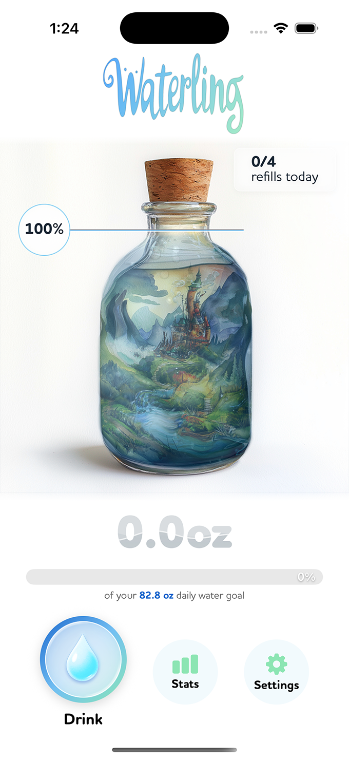 Waterling app screenshot